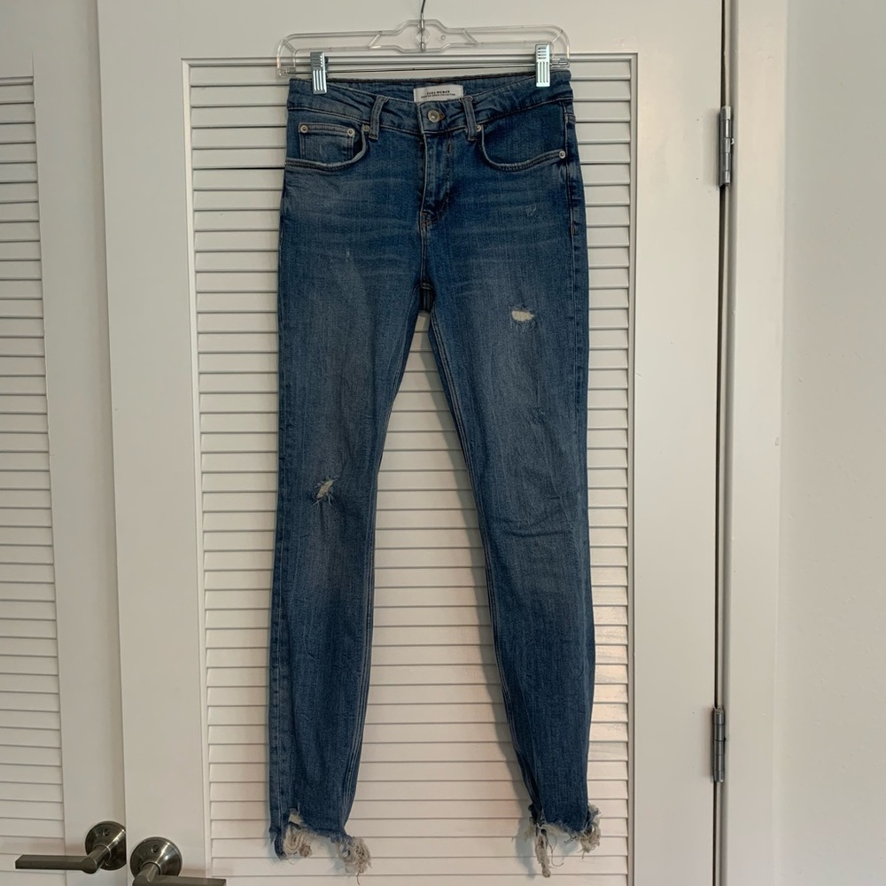 Zara ripped jeans